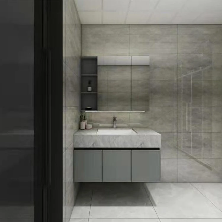 Badezimmerschrank aus Aluminium