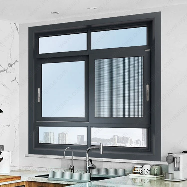 Elegante Schiebefenster aus Aluminium