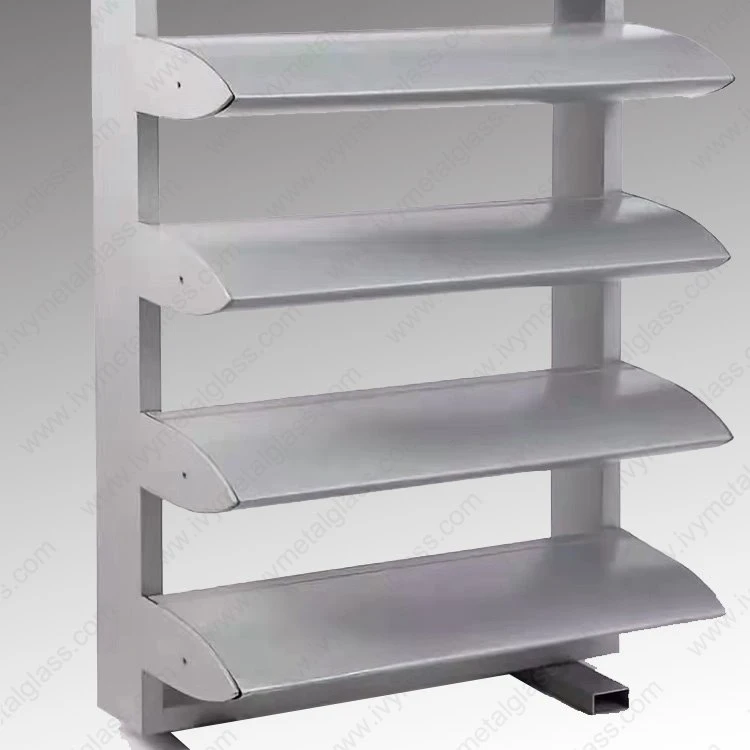 Feststehende Lamellenfenster aus Aluminium