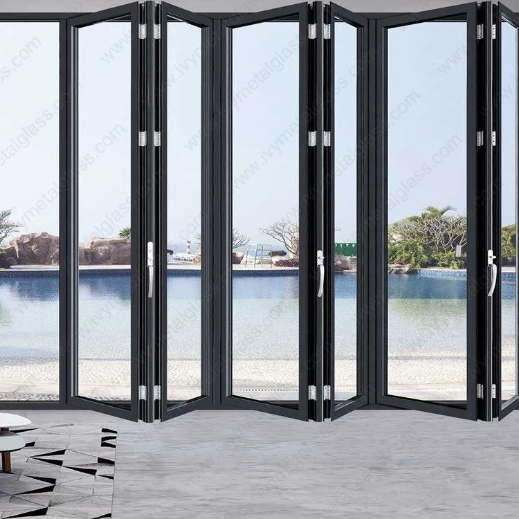 Schwere Bi-Falttüren aus Aluminium
