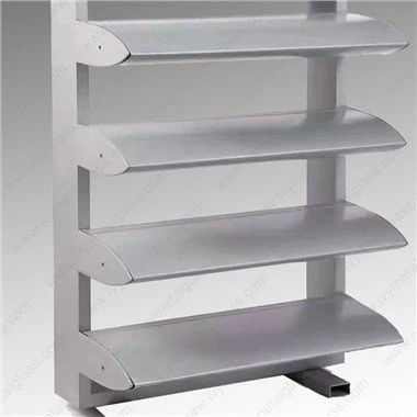 Feststehende Lamellenfenster aus Aluminium