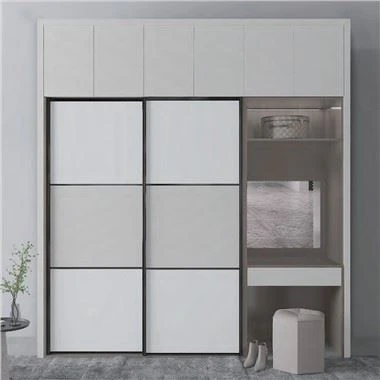 Holzimitat Kleiderschrank aus Aluminium