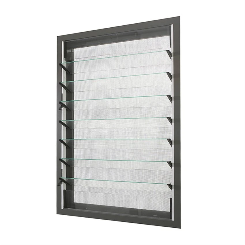 Aluminiumlamellen mit Glas