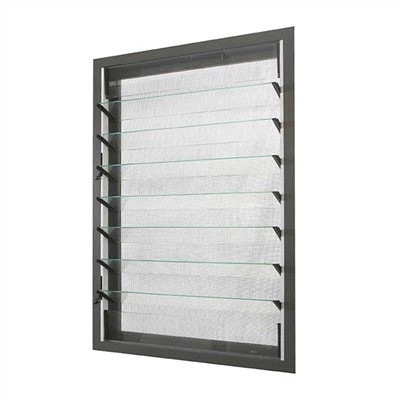 Aluminiumlamellen mit Glas