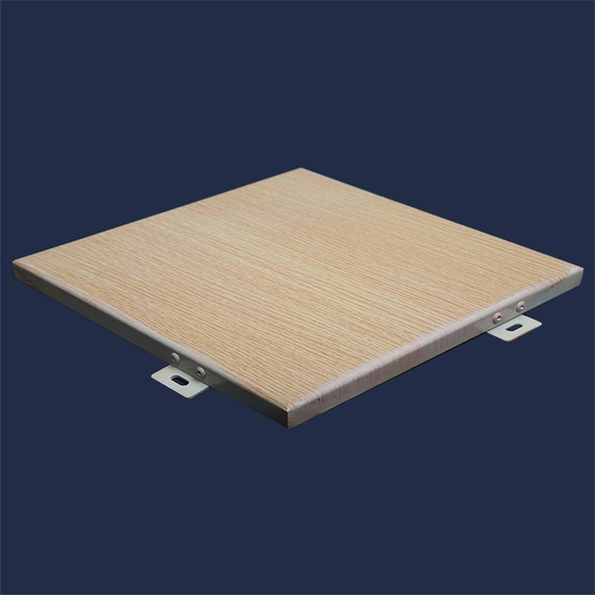 Holzfarbene Aluminiumplatten